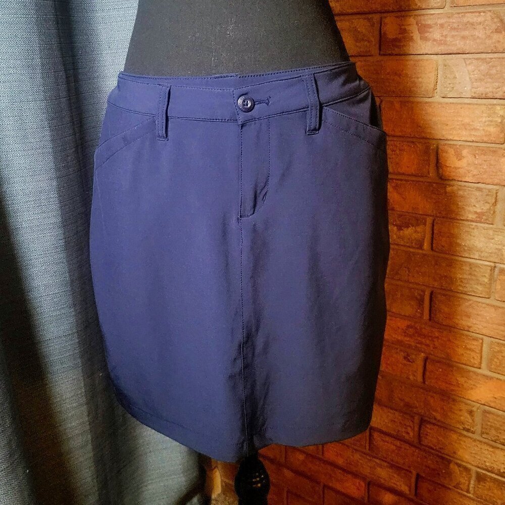 Eddie Bauer Navy Tennis/Golf/Hiking Stretch Skort w/ 3 Pockets - Size 4